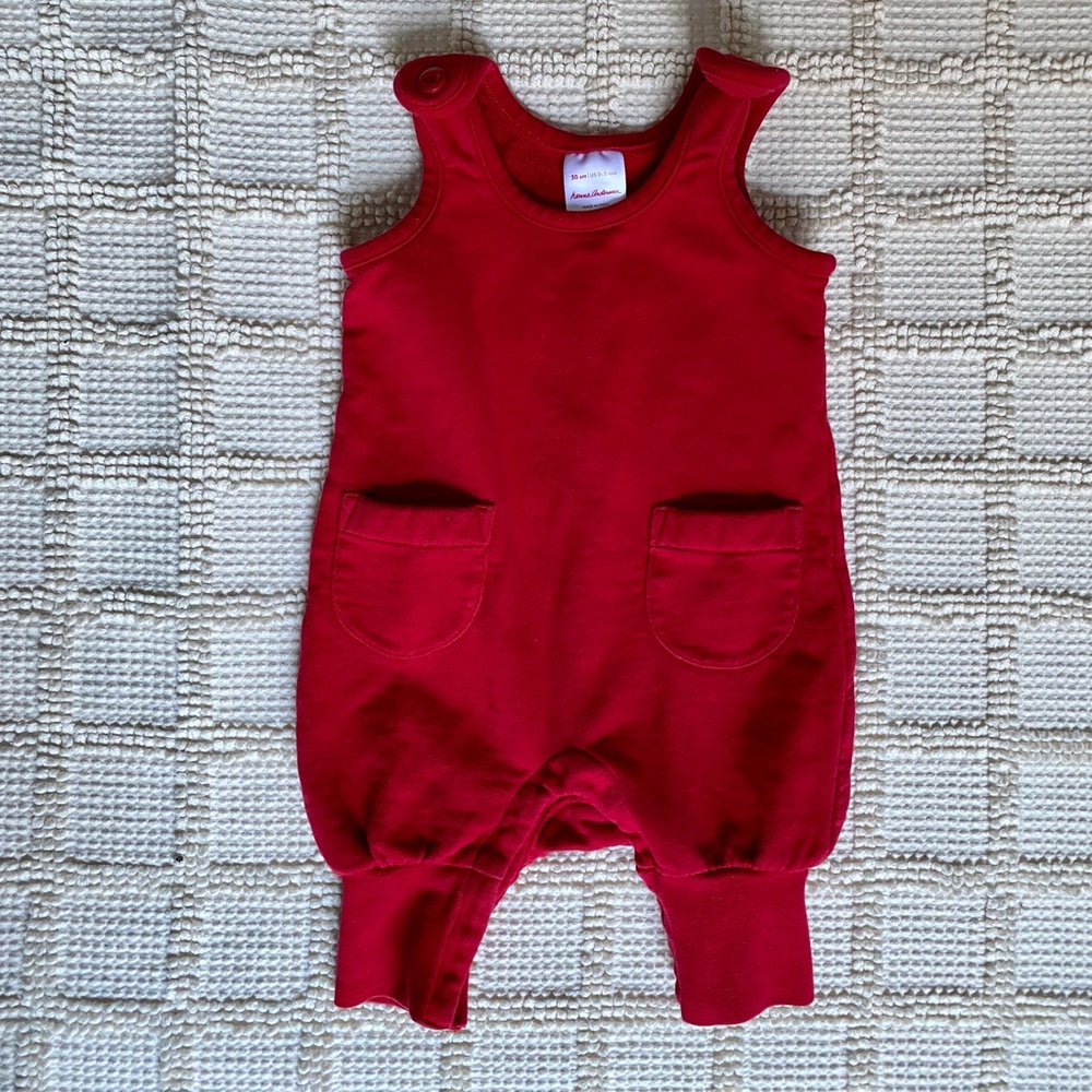 Hanna Andersson baby pocket overalls